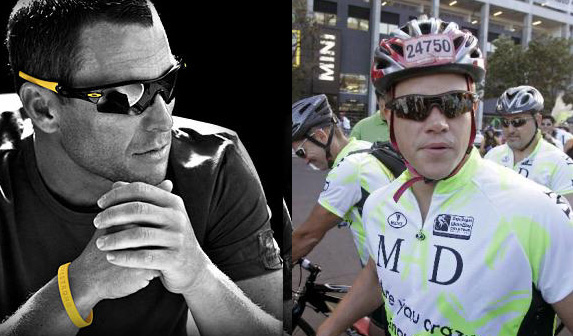 lance armstrong e matt damon